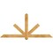 Ekena Millwork Kennewick Rough Sawn Timber Gable Bracket, Western Red Cedar, 72"W x 33"H x 4"D x 4"F, 11/12 Pitch GBW072X33X0404KEN00RWR - alternate 1